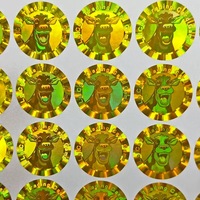 Étiquettes adhésives personnalisées économiques, étiquettes holographiques anti-contrefaçon, sceau de sécurité, autocollants anti-effraction