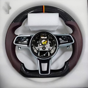 Volante de Fibra de Carbono Más Vendido, Compatible con <span class=keywords><strong>Porsche</strong></span> Panamera, Macan, Cayenne, 718, <span class=keywords><strong>911</strong></span>, 918, 958, 970, Carrera, Boxster, Cayman - Product Image 3