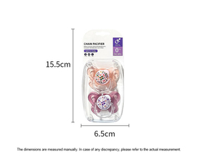 Sucettes transparentes magnifiques de couleur transparente jour et <span class=keywords><strong>nuit</strong></span>, sucette pour 0-6 mois, silicone sans BPA pour <span class=keywords><strong>nouveau</strong></span>-né - Product Image 2