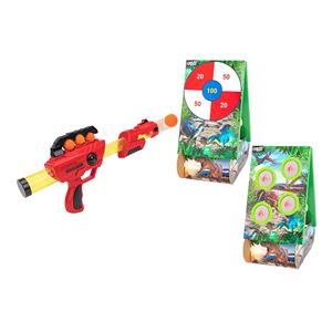 Pistola con 6 Balas Suaves y Objetivo - Product Image 1