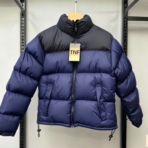 Giacca Imbottita di Design Lussuoso 1996 <span class=keywords><strong>North</strong></span> con Logo Ricamato Personalizzato, Vintage Unisex, Impermeabile e Antifreddo, Cappotto Invernale - Product Image 1