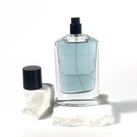 Flacon en verre unique de 100 ml, conteneur cosmétique rectangulaire, flacon de parfum pour voiture, atomiseur, vaporisateur de parfum