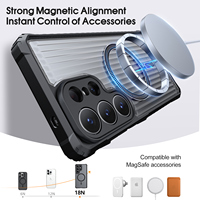 Coque de téléphone compatible avec Samsung Galaxy S26 Ultra, charge magnétique sans fil, unisexe, coque de protection intégrale anti-chute 25/24