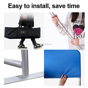 तनाव कपड़े संरचनाओं के साथ लकड़ी के बूथ 20x20 पॉप-अप ट्रेड शो बूथ - Product Image 6