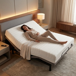 Materasso in memory foam da 10 pollici (25 cm) o 8 pollici (20 cm), misura Queen o King, materasso regolabile arrotolabile in scatola colorata. - Product Image 1