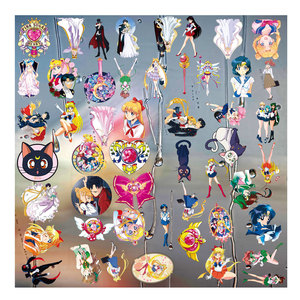 Thủy Thủ Mặt Trăng A3 Tấm UV chuyển giấy 3D dtf tự làm sắt Dán Truyền nhiệt in ấn tùy chỉnh nhãn thủy tinh cho Tumblers có tính năng - Product Image 3