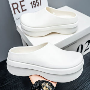 Sandalias con logotipo personalizado para interior y exterior, plataforma cálida de invierno, suela gruesa, ligeras, suaves, con aumento de altura, zapatillas - Product Image 5