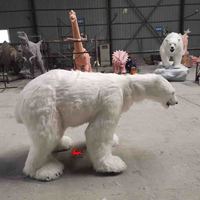 Disfraz de oso polar de simulación realista para parque temático/espectáculo