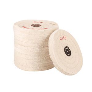 Roda de Polimento de Algodão de Dureza Média 6"x50mm para Polimento de Metal, Roda de Pano com Borda Costurada OEM para Esmerilhadeira Angular e Esmerilhadeira de Bancada - Product Image 6