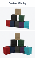 Boîte de rangement pour cartes à collectionner en cuir PU personnalisé, grande capacité, ouverture par le haut