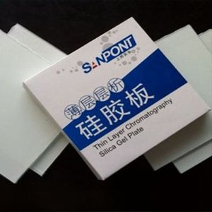 แผ่นซิลิกาเจลโครมาโทกราฟีแบบบาง SANPONT ขนาด 20x20 ซม. GF254 ฐานแก้ว SiO2 ความบริสุทธิ์ 99.9% เคลือบผิวหนา 0.2-0.25 มม. - Product Image 4
