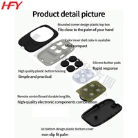 HFY HFY603DK-A Télécommande sans fil RF universelle, copieur multifréquence 433/315/330/318 MHz, plastique, garantie 1 an, FCC CE ROHS