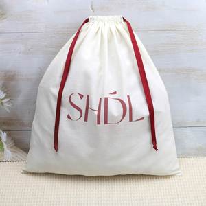 New Product Large Cotton Dust <b>Pouch</b> for Shoe Handbag Packaging <b>Drawstring</b> Gift Bag - Product Image 1