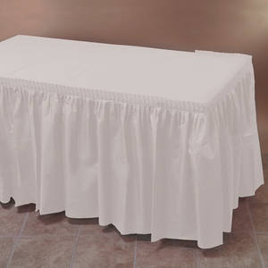 Material plástico biodegradable 100% de la cubierta de mesa redonda Benquet y la cubierta de mesa resistente a las arrugas - Product Image 4