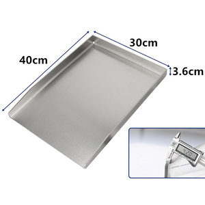 Plaque de cuisson universelle en acier inoxydable GS-1020 430, 40x30 cm, plaque de grill pour barbecue Weber, barbecue au gaz, barbecue au charbon de bois - Product Image 2