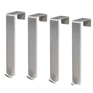 Colgador de ropa de acero inoxidable <span class=keywords><strong>para</strong></span> toallas con colgador de <span class=keywords><strong>puerta</strong></span> de <span class=keywords><strong>baño</strong></span> sin perforaciones Colgador de gancho de <span class=keywords><strong>puerta</strong></span> - Product Image 1