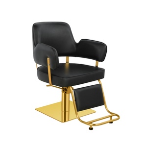 Vente en gros de chaise de coiffure inclinable de luxe en or noir équipement de salon de haute qualité design élégant pour chaise de salon de barbier <span class=keywords><strong>spa</strong></span> - Product Image 3