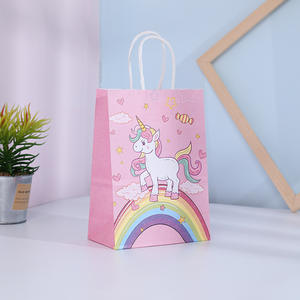 Sac cadeau de fête <span class=keywords><strong>licorne</strong></span>, sacs de friandises pour bonbons <span class=keywords><strong>licorne</strong></span> unisexe, fournitures de fête <span class=keywords><strong>licorne</strong></span> - Product Image 4