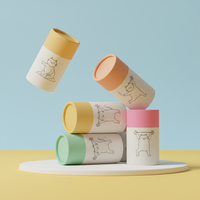 Cylindre en carton biodégradable Tube Kraft Push up Conteneur d'emballage Tube de bâton de déodorant Emballage en papier pour bâton de déodorant
