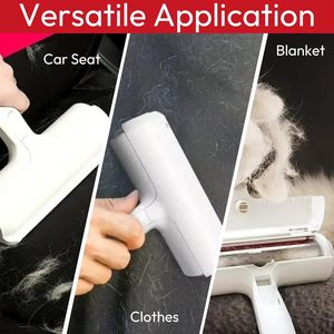 Wholesale <b>Pet</b> Hair Cleaning Two-way Reusable Simple Luxury Dog Hair Remover Roller Sticker Plastic <b>Brush</b> Certified - Product Image 3