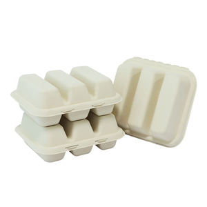 Récipient à tacos personnalisé 3 Comp à emporter emballage boîte à tacos mexicains <span class=keywords><strong>de</strong></span> canne à sucre - Product Image 6