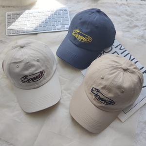 Scents Baseball Cap Cotton Unisex Soft Top Curved Brim Casual <b>Hat</b> Beige Navy Blue Gray Green <b>Khaki</b> Red Black - Product Image 3