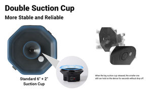 Soporte de Montaje para Automóvil con Ventosa Eléctrica YUANYUJINGMI de 6 Pulgadas para Cámaras DJI Pocket 3, Insta360, iPhone, <span class=keywords><strong>GoPro</strong></span> y <span class=keywords><strong>Sony</strong></span> - Product Image 2