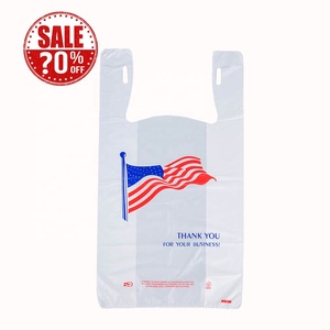 T-shirt en plastique de remerciement, sac de shopping, <span class=keywords><strong>fournisseur</strong></span> chinois, en stock - Product Image 4