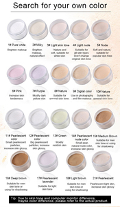 Aangepaste Talkvrije Gezichtspoeder Private Label Veganistisch Waterdicht Make-Up Poeder Maak Je Eigen Make-Up Losse Setting Poeder <span class=keywords><strong>Foundation</strong></span>