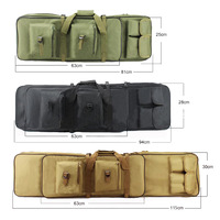 Sac à bandoulière tactique portable en Oxford souple, étanche, avec fermeture éclair, pour armes et pêche, usage extérieur et CS, 1,2 m (85 cm), personnalisé et tendance