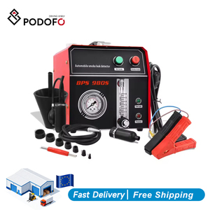 เครื่องตรวจจับรอยรั่วในรถยนต์ Podofo สำหรับรถยนต์และรถบรรทุก เครื่องมือวิเคราะห์เครื่องยนต์แบบพกพา ตรวจสอบแรงดันอากาศ - Product Image 1