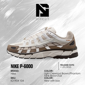ไนกี้ พี-<span class=keywords><strong>6000</strong></span>'ไลท์ โอร์วูด บราวน์ แฟนทอม' รองเท้าฟิตเนสสำหรับเดินลำลองผู้ชายรองเท้าผ้าใบระบายอากาศได้ดี - Product Image 6