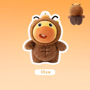 Porte-clés en peluche créatif Capybara Lulu, super doux, pendentif pour sac à dos d'étudiant - Product Image 4