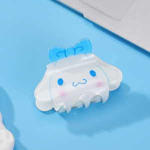 Pinza de Pelo Acrílica de Lujo para Niñas, Diseño Novedoso de Perrito, Pinza de Resina para el Cabello, Pinza para Cola de Caballo para Niñas - Product Image 5