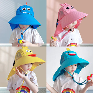Kulomi Children's Bucket Hat With Neck Protection UV Sunshade Breathable Cotton For 2-6 Years Old Boys And Girls - Product Image 2