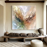 Peinture à l'huile abstraite purement peinte à la main sur toile, décorative moderne pour salon, salle à manger, fond de canapé, hôtel, texture RH