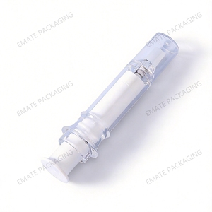 Envase Aplicador Redondo de Doble Capa para Cosméticos, en Forma de Jeringa, Sistema de Inyección sin Aire, 5ml 10ml 15ml, Botellas para Crema de Ojos - Product Image 4