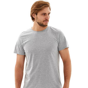 Camiseta Clásica de Algodón con Cuello Redondo para Hombre, 30/1, Suave, Cómoda, Informal, Lisa, Suministro al por Mayor - Product Image 1