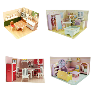 ชุดสร้างอาคารร้านค้าแบบ 3 มิติขนาดเล็ก สำหรับเด็กอายุ 5-7 ปี ของเล่นกระดาษประกอบเอง ชุดของเล่นเสริมพัฒนาการ ของขวัญเพื่อการศึกษาสำหรับเด็ก - Product Image 5