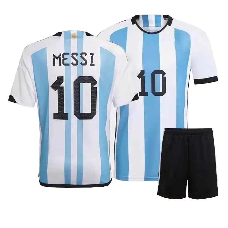サッカーTシャツシーズン22/23アルゼンチンジャージー2022メッシアルジャンティンフォーマシジャージーショーツ用メンズプラスサイズサッカーキット