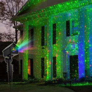 Мини Открытый Звездная лазерный проектор для с пультом дистанционного управления для сада дерево стены дома для отдыха и пейзаж Рождественский декоративный свет