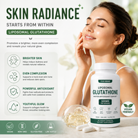 Capsules de Glutathion Liposomal Marque Blanche OEM – Supplément Antioxydant Maître pour Éclaircissement de la Peau, Anti-Âge et Détox 500mg