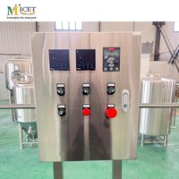 Equipo de Cervecería MICET de 500L, 600L y 800L, Método de Calentamiento a Vapor, Equipo de Elaboración de Cerveza de 2 Recipientes con Controlador PID