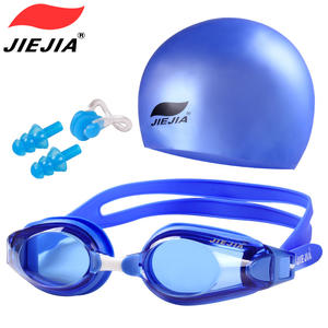 Gafas de natación Jiejia con tapa de silicona antivaho de alta definición para adultos, ajuste universal, lente de PC Opt1003 - Product Image 3
