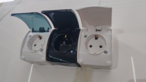 <span class=keywords><strong>Prise</strong></span> murale étanche à 3 sorties pour grossiste en électricité, <span class=keywords><strong>prise</strong></span> française IP54 ABS 250V - Product Image 2