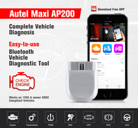 Autel MaxiAP AP200 Diagnósticos de sistemas completos SDK Herramienta de diagnóstico automático Lector de código Universal Inalámbrico OBD2 Escáner de coche