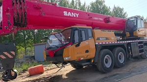 Grúa móvil hidráulica SAN-Y STC800E5 usada de 80 toneladas, maquinaria de elevación de servicio pesado para construcción de puentes - Product Image 2