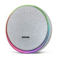 Altavoz Portátil para Fiestas de 80W con Luz LED RGB, para Uso en Interiores y Exteriores, Compatible con Tarjeta de Memoria y Batería