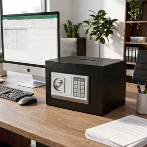 Caja Fuerte para el Hogar 20E, Caja <span class=keywords><strong>de</strong></span> Seguridad a Prueba <span class=keywords><strong>de</strong></span> Fuego para Almacenamiento <span class=keywords><strong>de</strong></span> Armas con Características <span class=keywords><strong>de</strong></span> Seguridad - Product Image 2