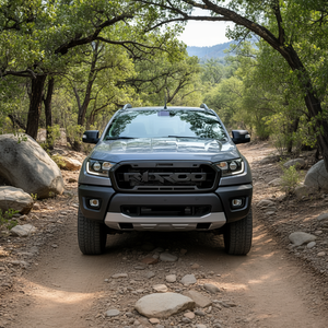 Griglia Anteriore Nera Stile Ford Ranger Raptor con Luci LED, Accessorio Esterno Compatibile con Modello 2019 - Product Image 2